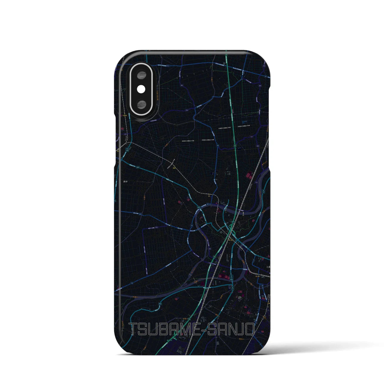 【燕三条(新潟県)】地図柄iPhoneケース(バックカバータイプ)