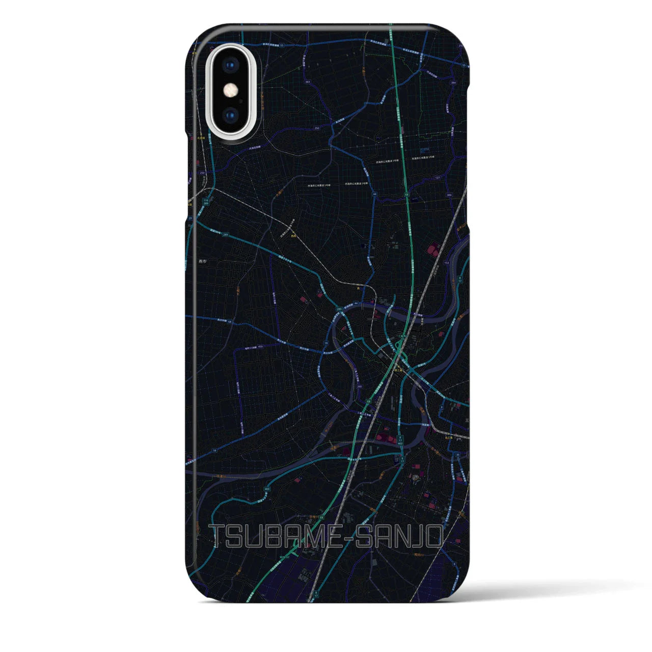 【燕三条(新潟県)】地図柄iPhoneケース(バックカバータイプ)