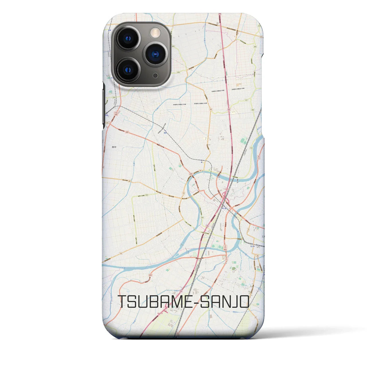 【燕三条(新潟県)】地図柄iPhoneケース(バックカバータイプ)