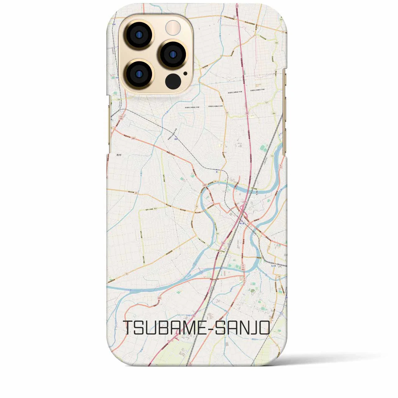 【燕三条(新潟県)】地図柄iPhoneケース(バックカバータイプ)