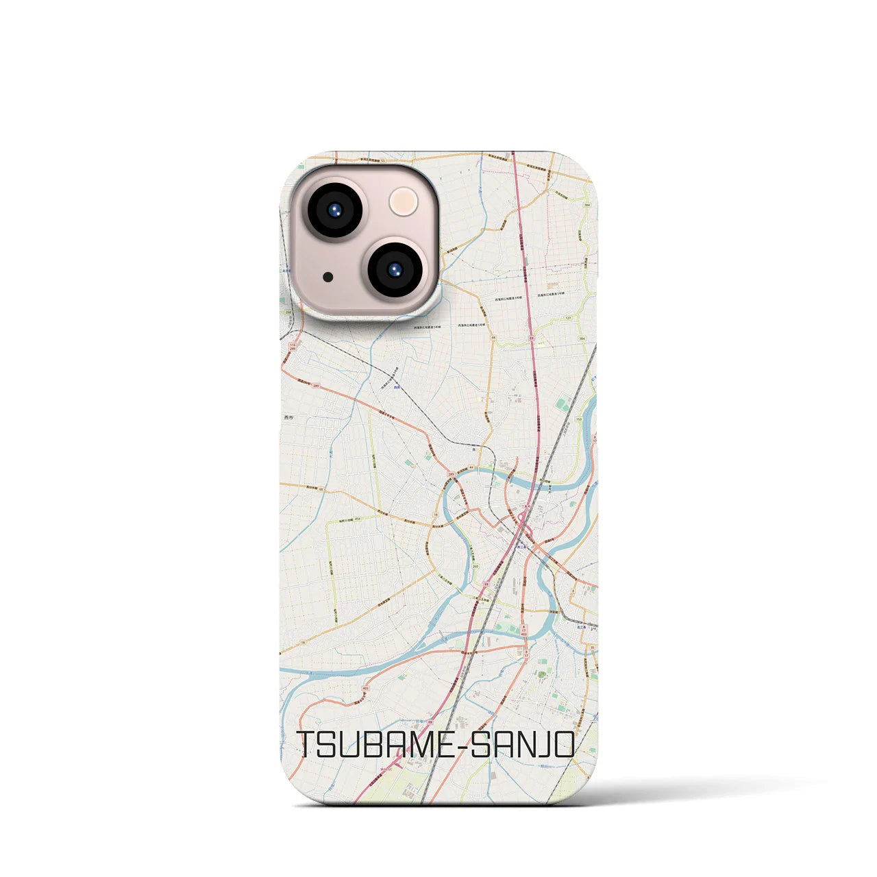 【燕三条(新潟県)】地図柄iPhoneケース(バックカバータイプ)