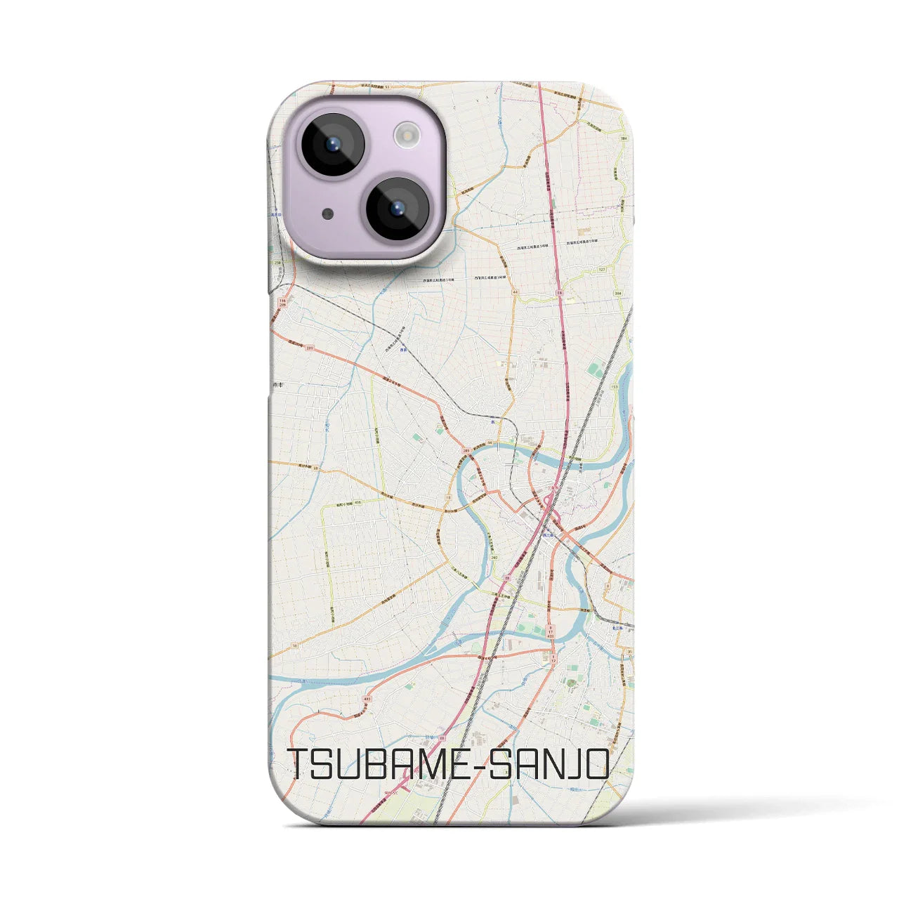 【燕三条(新潟県)】地図柄iPhoneケース(バックカバータイプ)