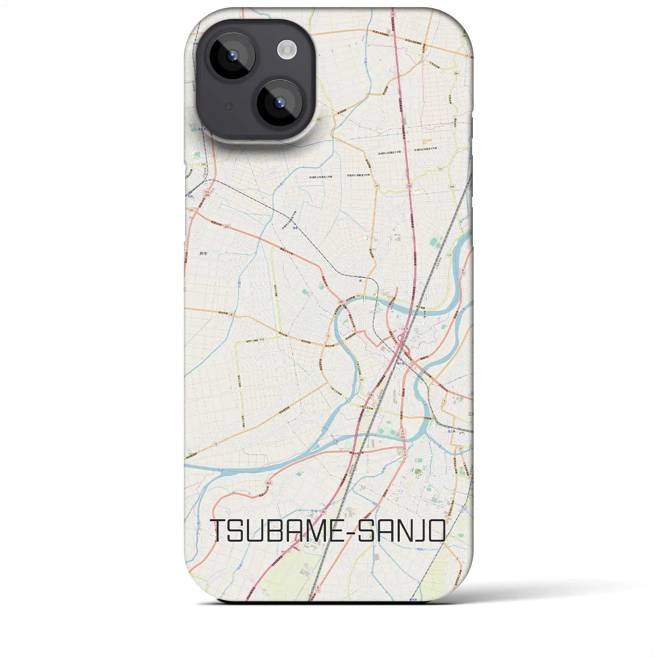 【燕三条(新潟県)】地図柄iPhoneケース(バックカバータイプ)