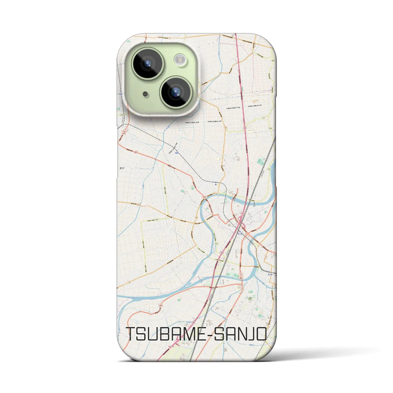 【燕三条(新潟県)】地図柄iPhoneケース(バックカバータイプ)