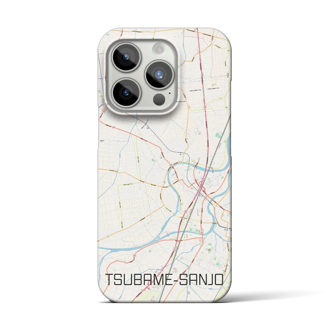 【燕三条(新潟県)】地図柄iPhoneケース(バックカバータイプ)