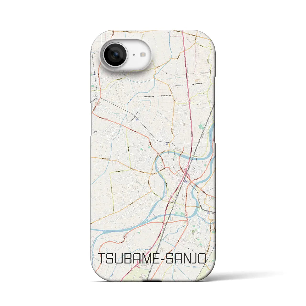 【燕三条(新潟県)】地図柄iPhoneケース(バックカバータイプ)