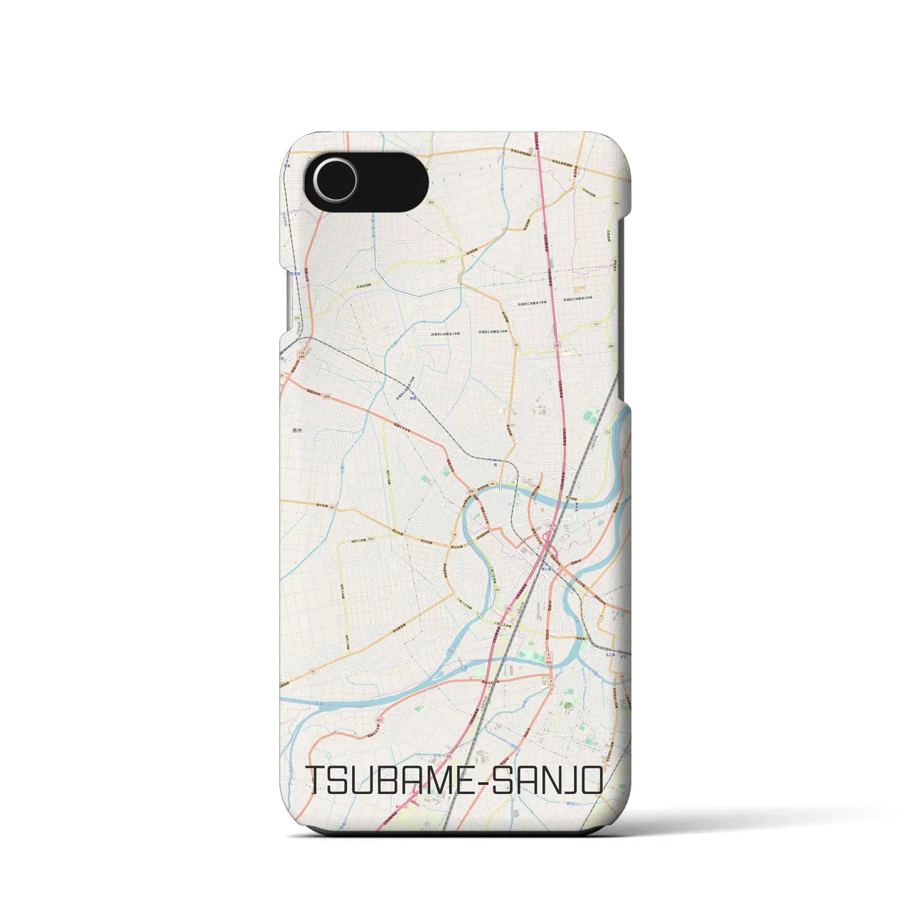 【燕三条(新潟県)】地図柄iPhoneケース(バックカバータイプ)