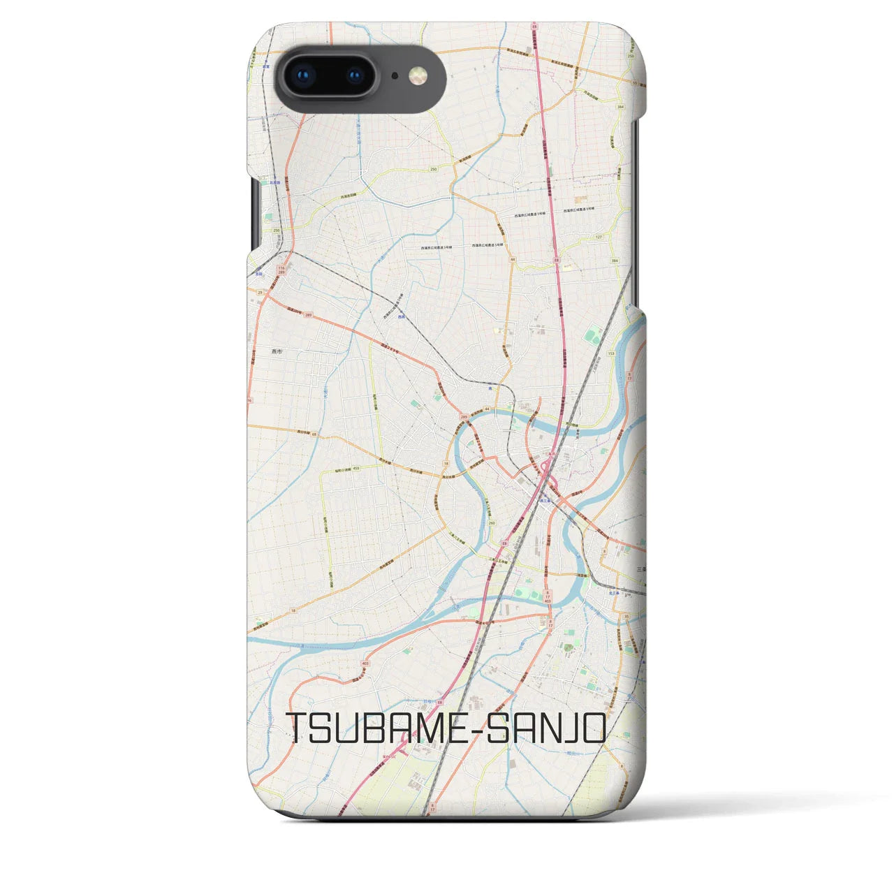 【燕三条(新潟県)】地図柄iPhoneケース(バックカバータイプ)