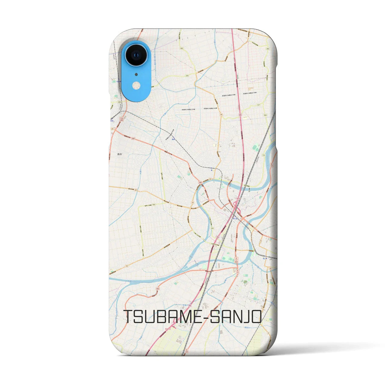 【燕三条(新潟県)】地図柄iPhoneケース(バックカバータイプ)