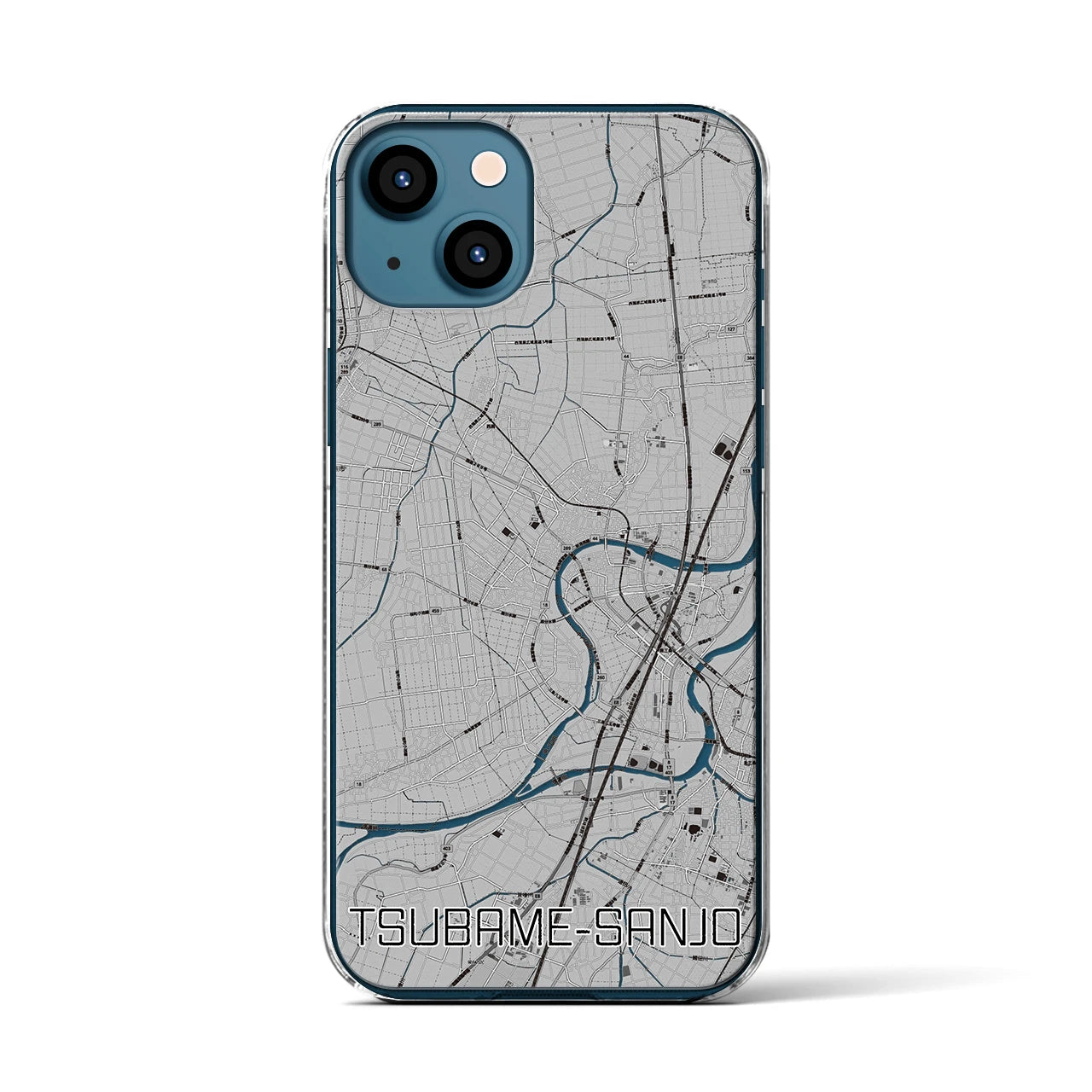 【燕三条(新潟県)】地図柄iPhoneケース(クリアタイプ)
