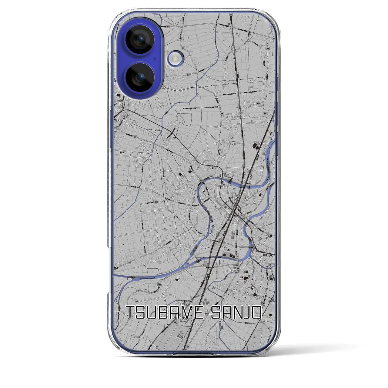 【燕三条(新潟県)】地図柄iPhoneケース(クリアタイプ)