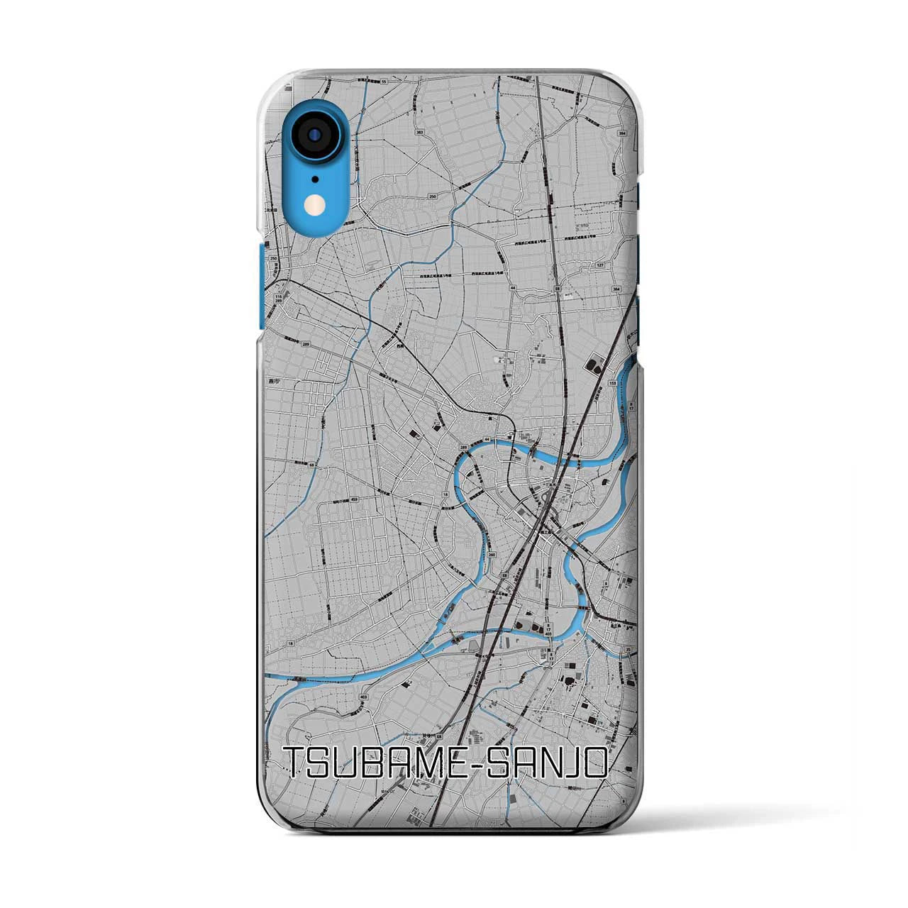 【燕三条(新潟県)】地図柄iPhoneケース(クリアタイプ)