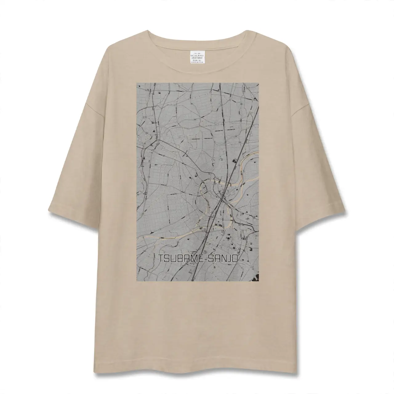 【燕三条(新潟県)】地図柄ビッグシルエットTシャツ