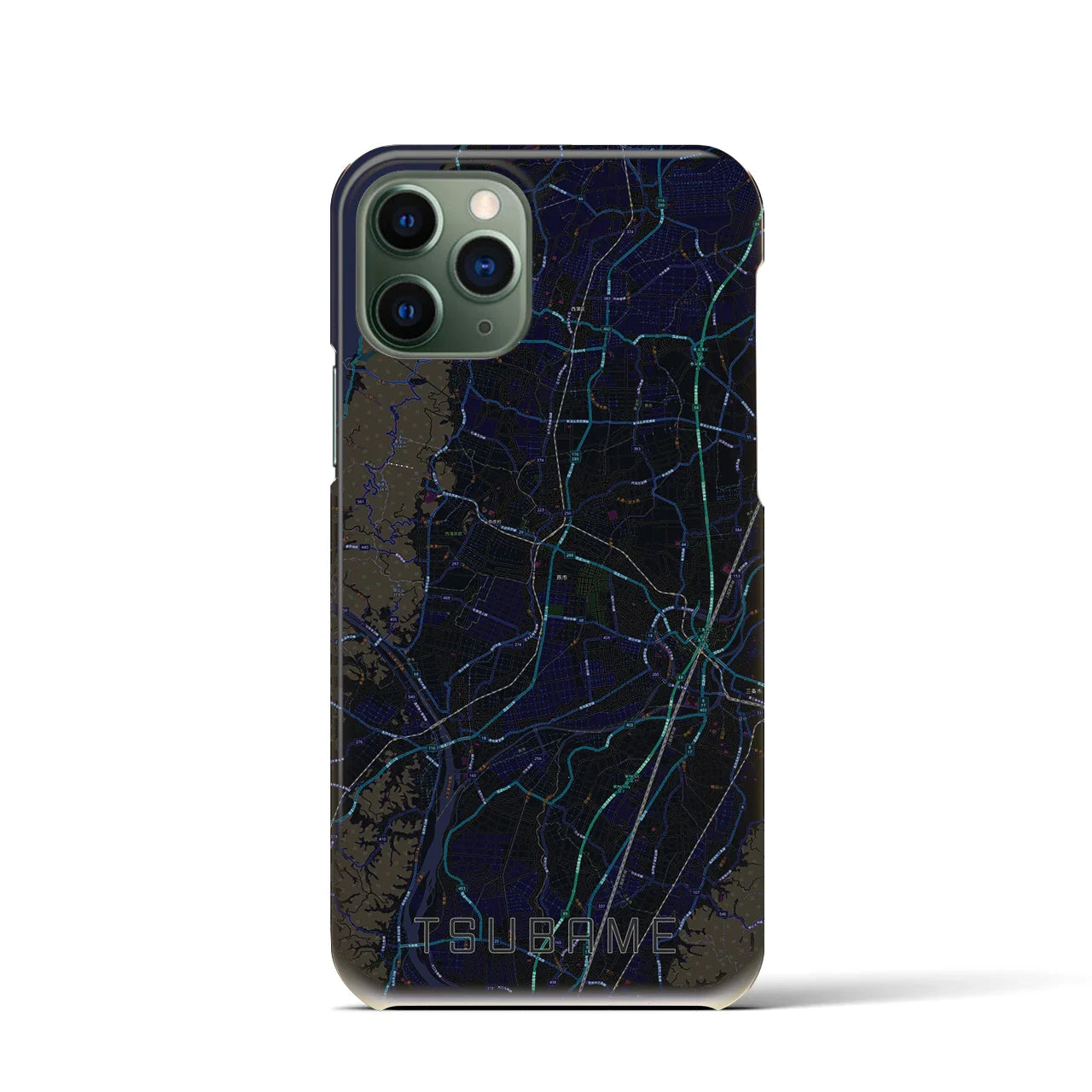 【燕(新潟県)】地図柄iPhoneケース(バックカバータイプ)