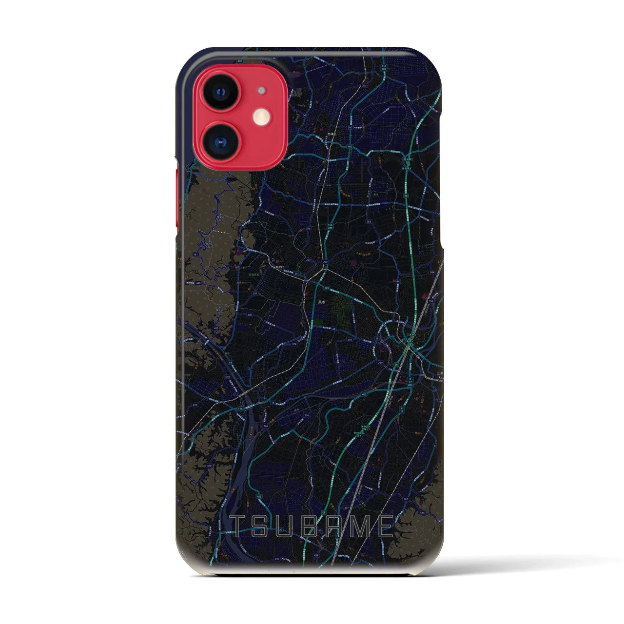 【燕(新潟県)】地図柄iPhoneケース(バックカバータイプ)