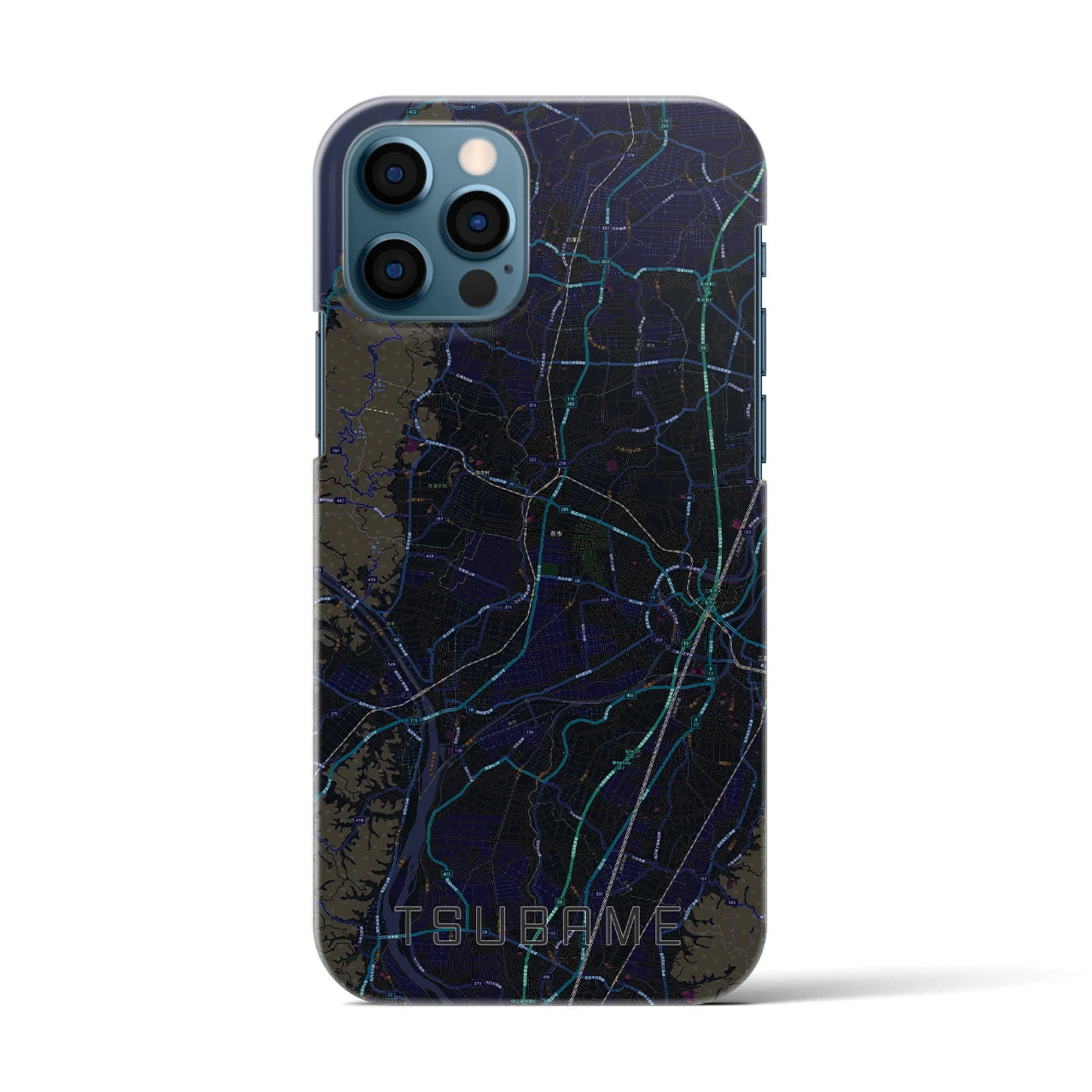 【燕(新潟県)】地図柄iPhoneケース(バックカバータイプ)