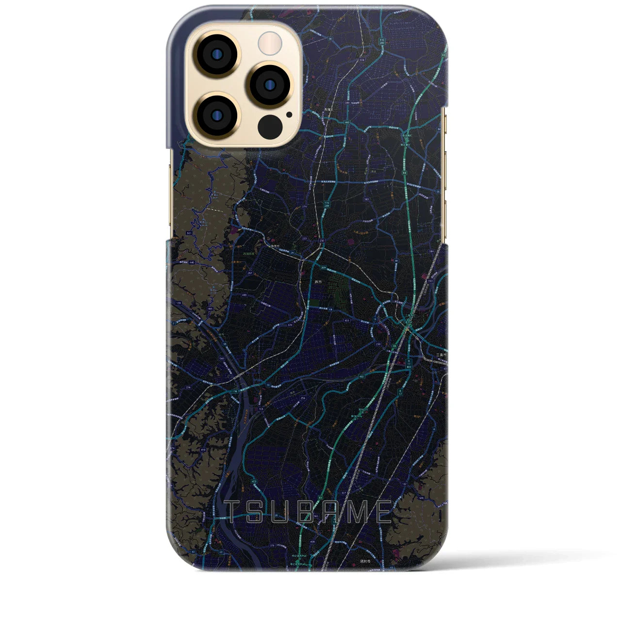 【燕(新潟県)】地図柄iPhoneケース(バックカバータイプ)