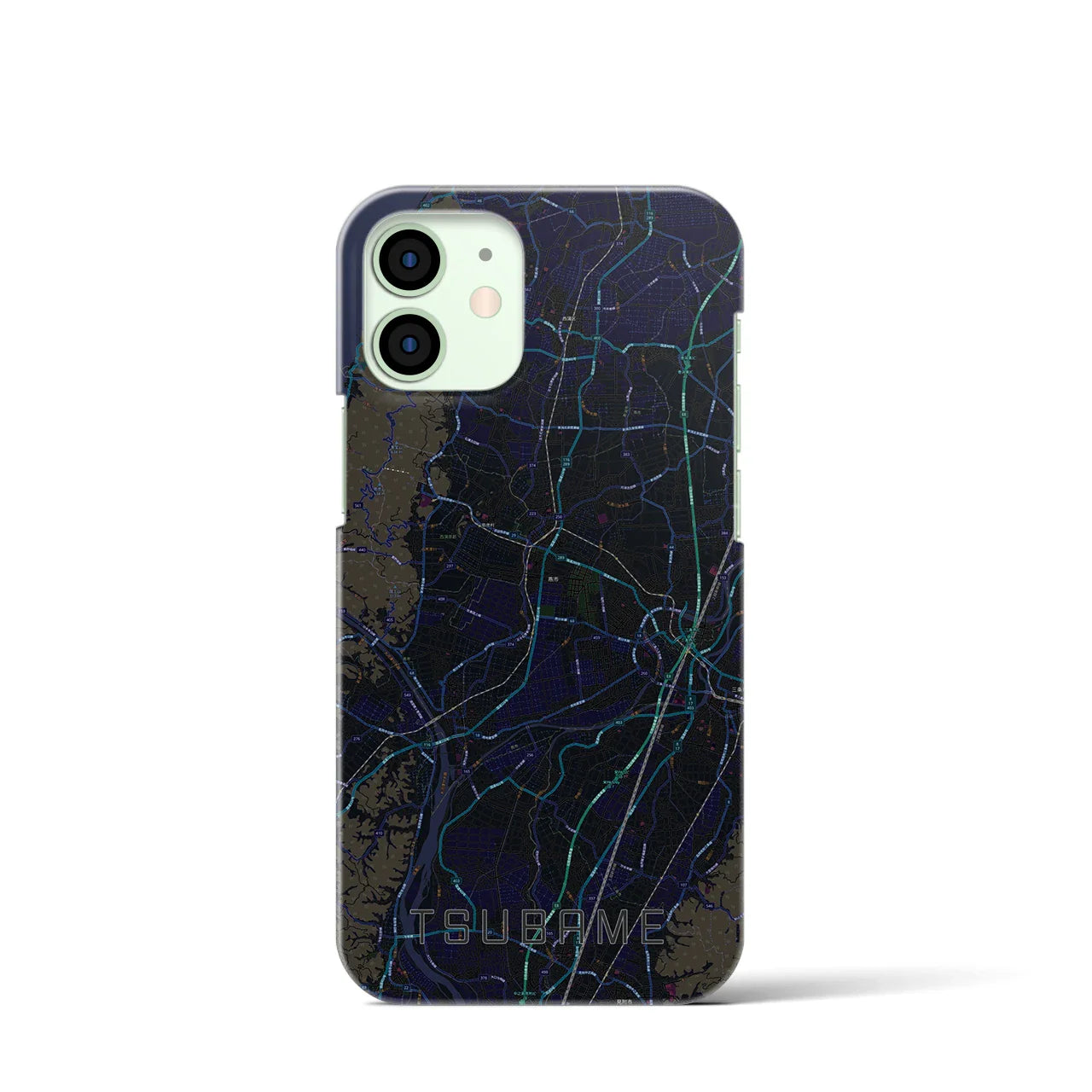 【燕(新潟県)】地図柄iPhoneケース(バックカバータイプ)