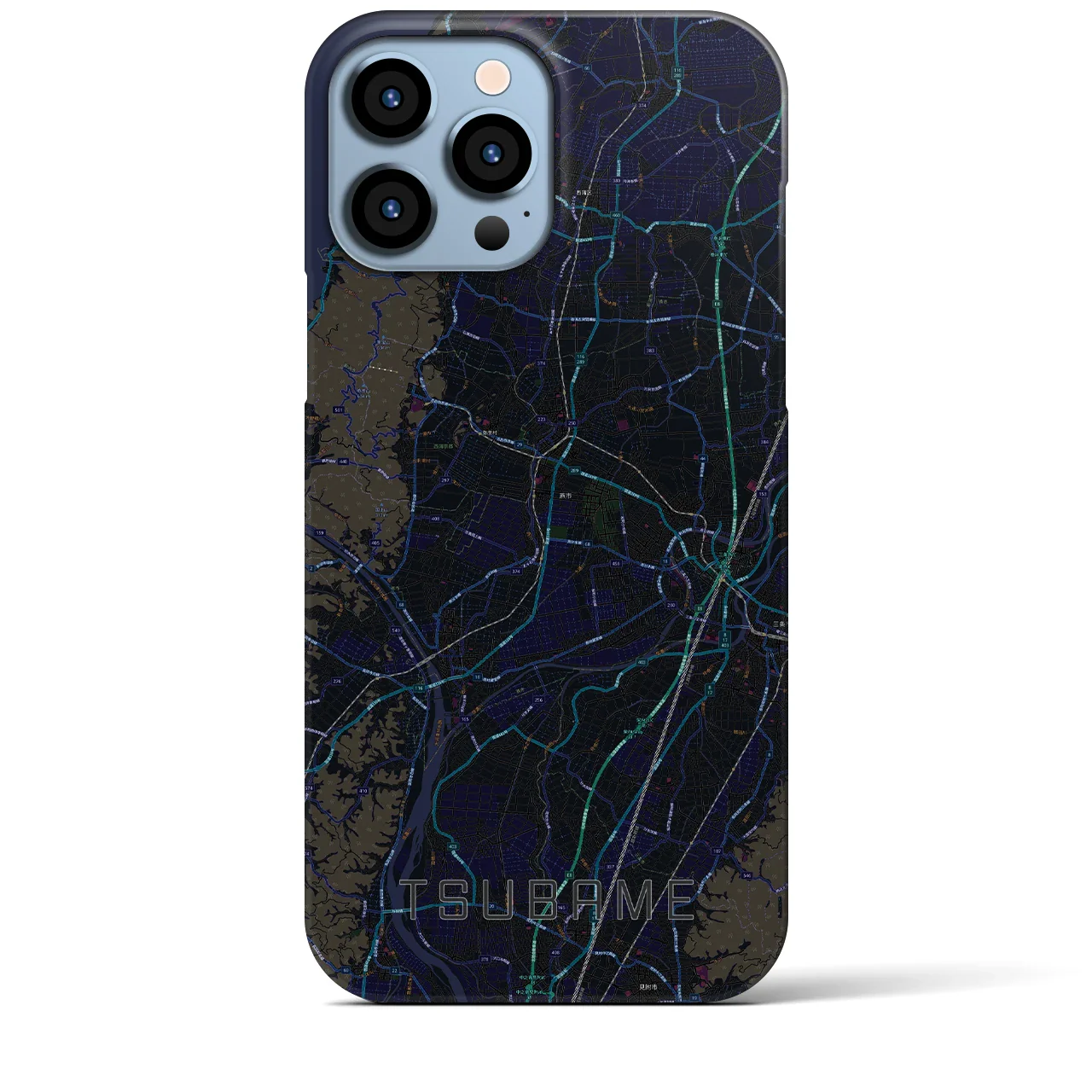 【燕(新潟県)】地図柄iPhoneケース(バックカバータイプ)