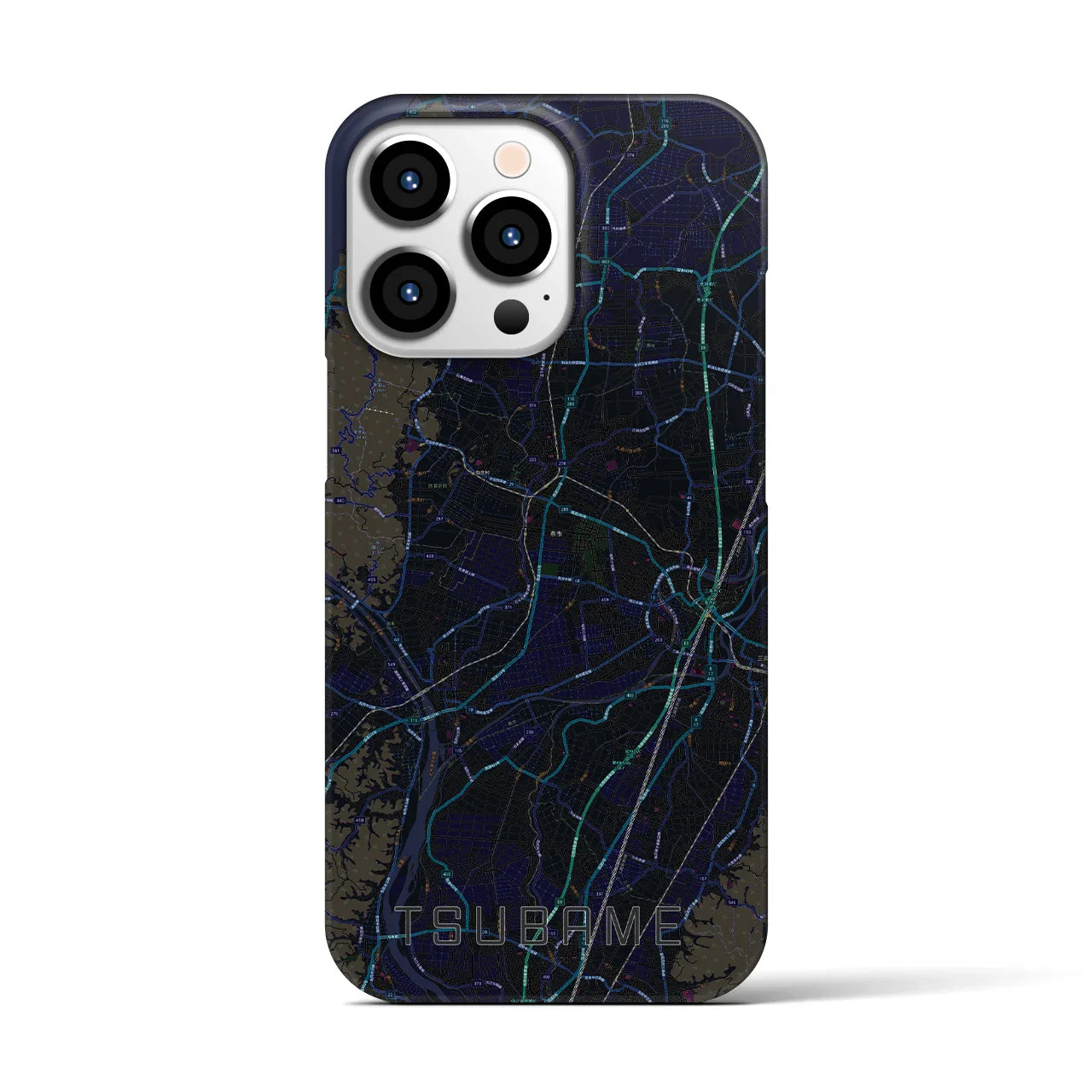 【燕(新潟県)】地図柄iPhoneケース(バックカバータイプ)
