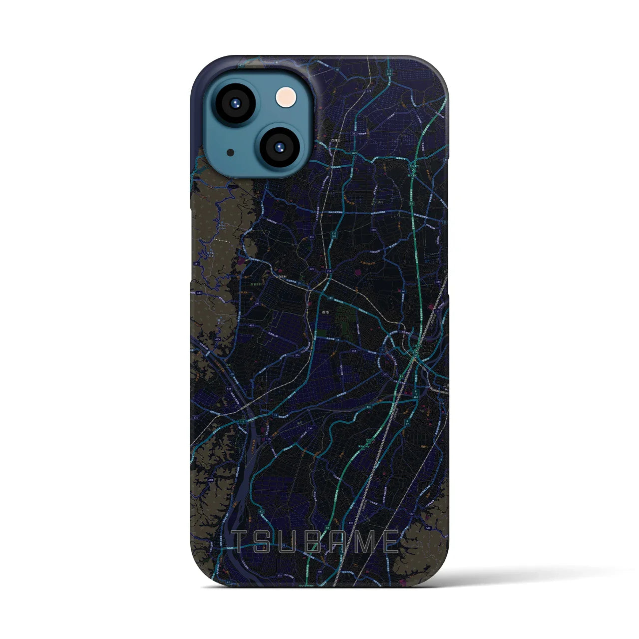 【燕(新潟県)】地図柄iPhoneケース(バックカバータイプ)