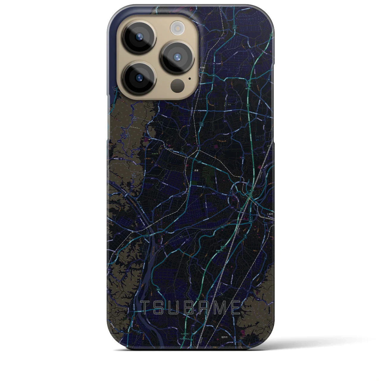 【燕(新潟県)】地図柄iPhoneケース(バックカバータイプ)