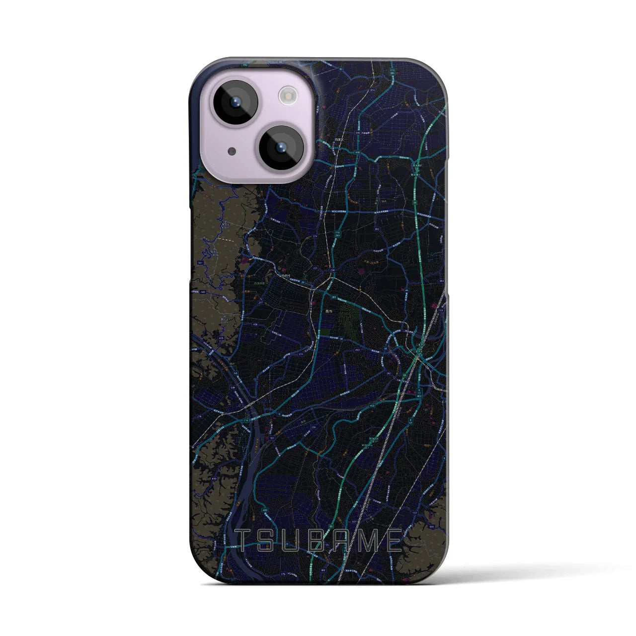 【燕(新潟県)】地図柄iPhoneケース(バックカバータイプ)