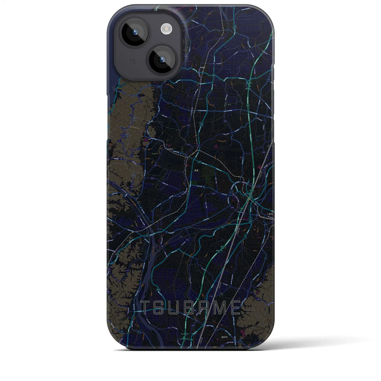 【燕(新潟県)】地図柄iPhoneケース(バックカバータイプ)