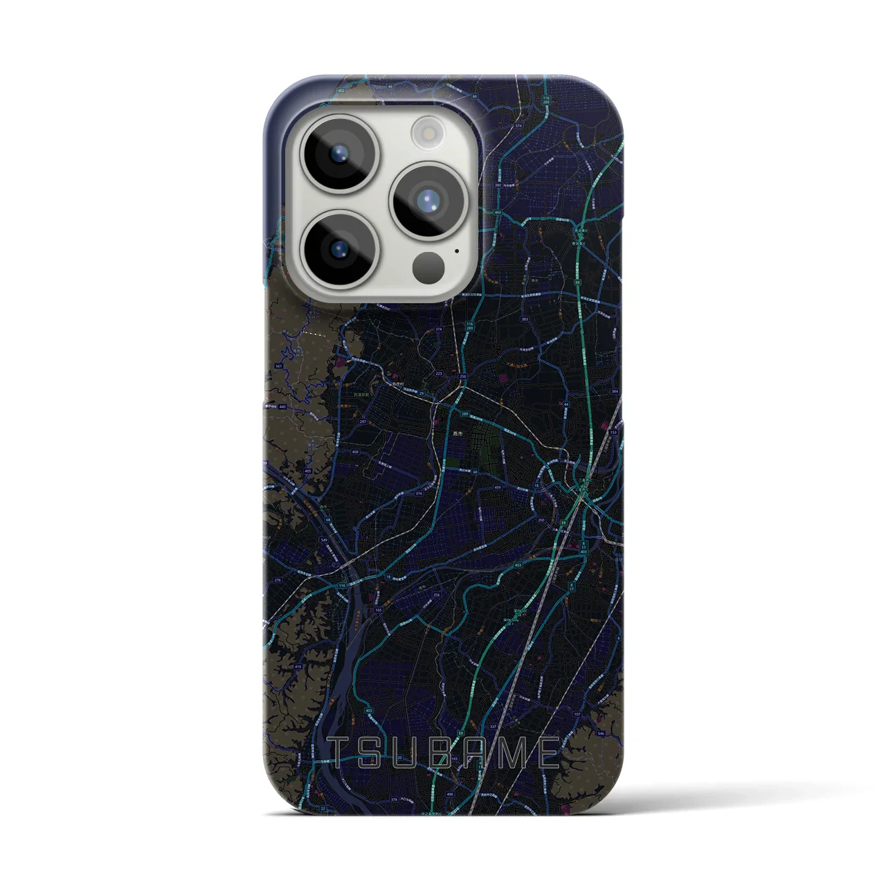 【燕(新潟県)】地図柄iPhoneケース(バックカバータイプ)