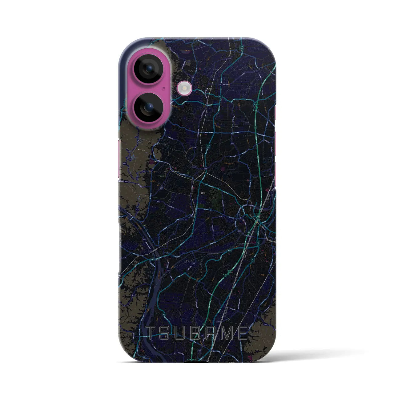 【燕(新潟県)】地図柄iPhoneケース(バックカバータイプ)