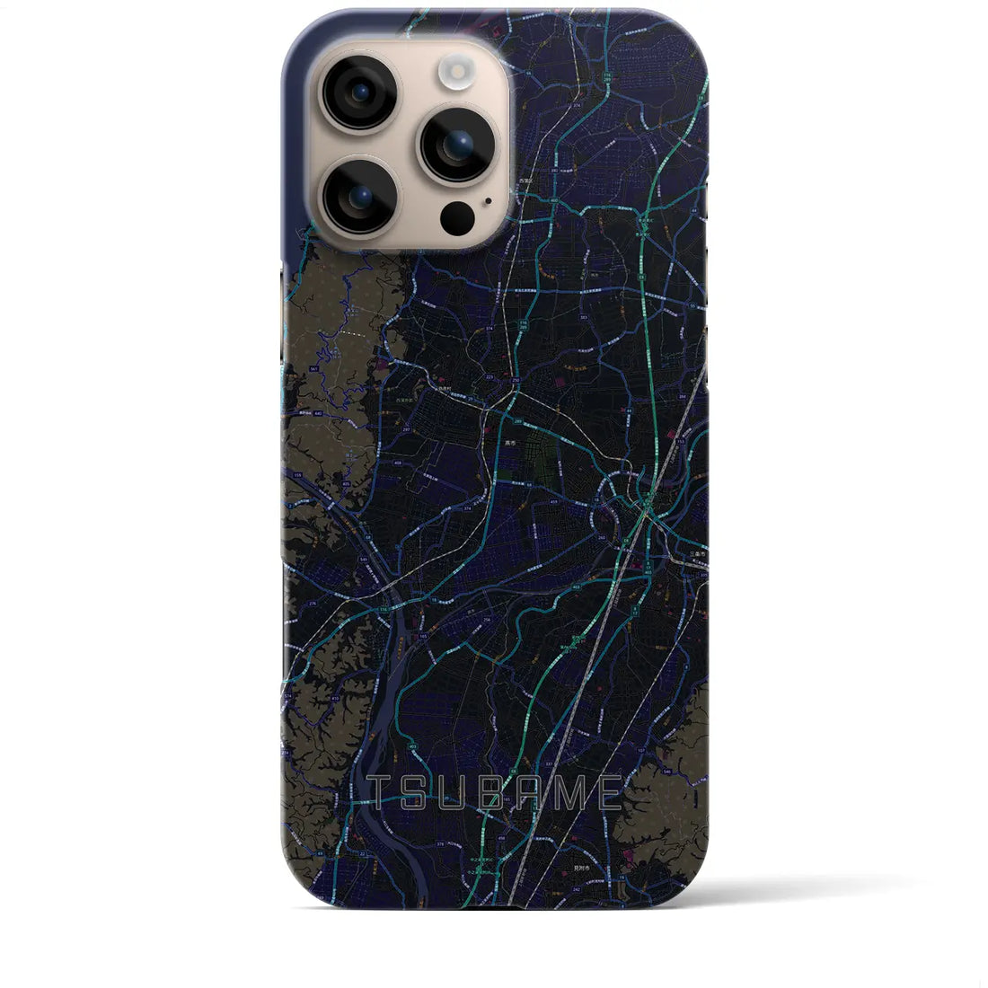 【燕(新潟県)】地図柄iPhoneケース(バックカバータイプ)