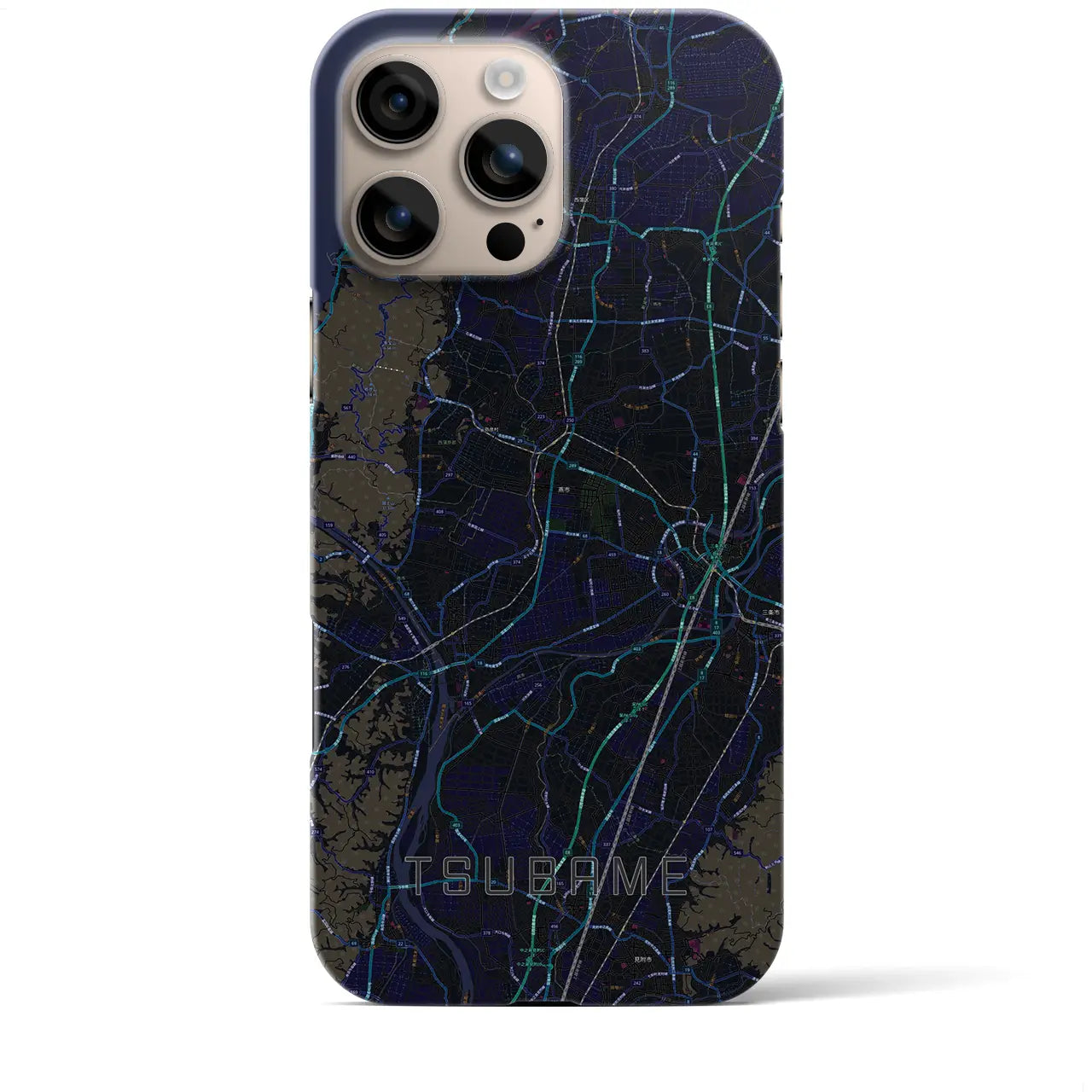 【燕(新潟県)】地図柄iPhoneケース(バックカバータイプ)