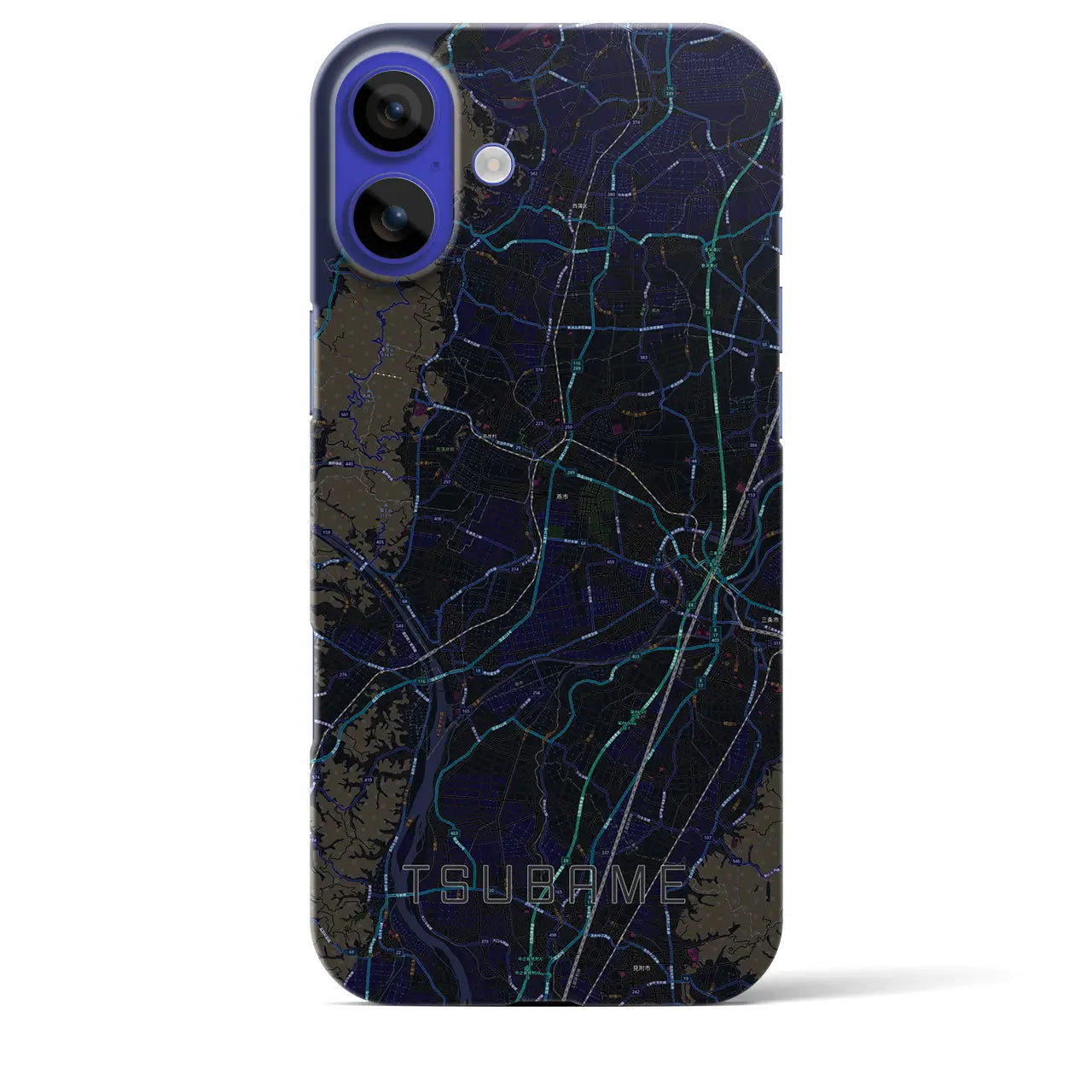 【燕(新潟県)】地図柄iPhoneケース(バックカバータイプ)