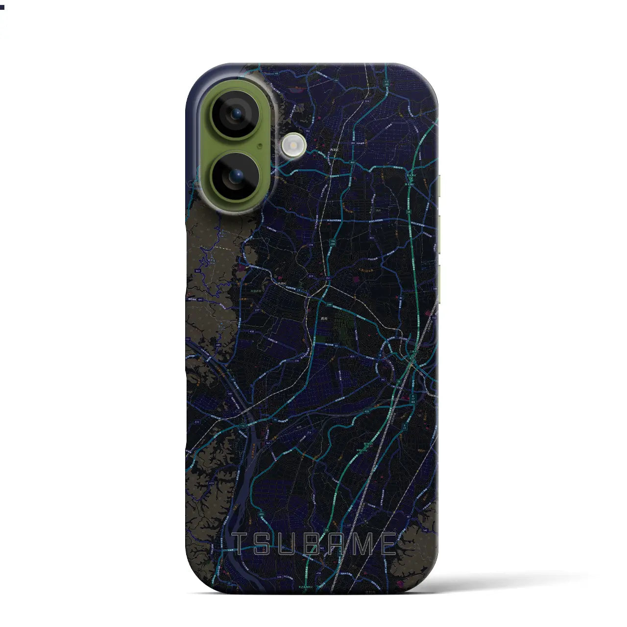 【燕(新潟県)】地図柄iPhoneケース(バックカバータイプ)