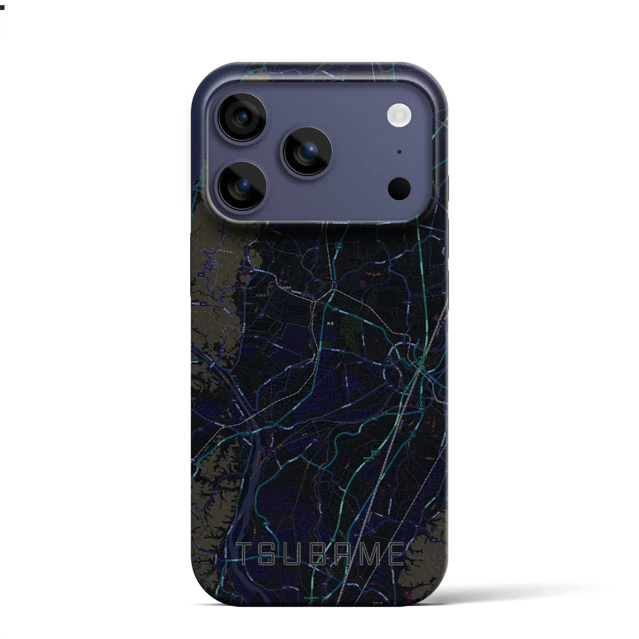 【燕(新潟県)】地図柄iPhoneケース(バックカバータイプ)