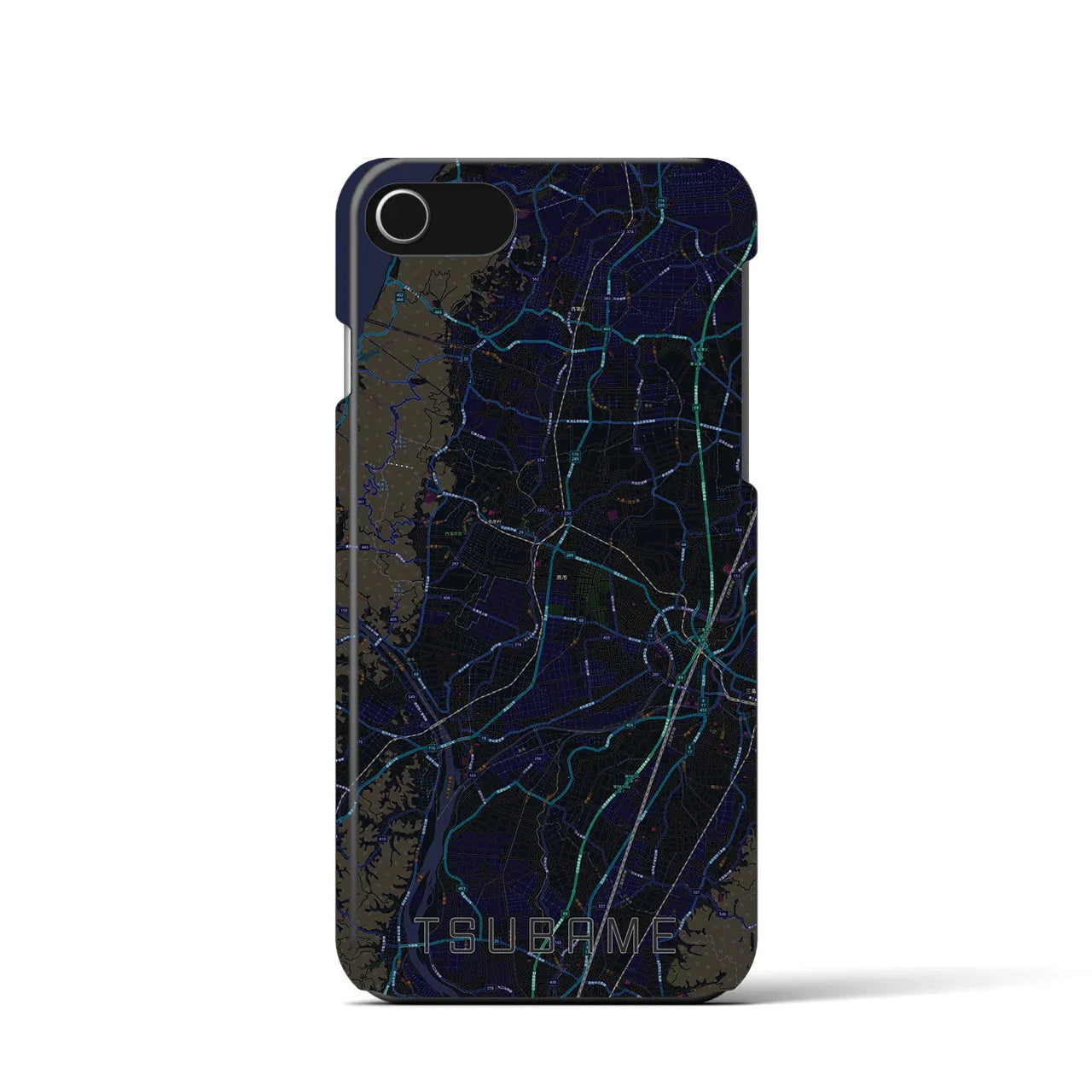 【燕(新潟県)】地図柄iPhoneケース(バックカバータイプ)