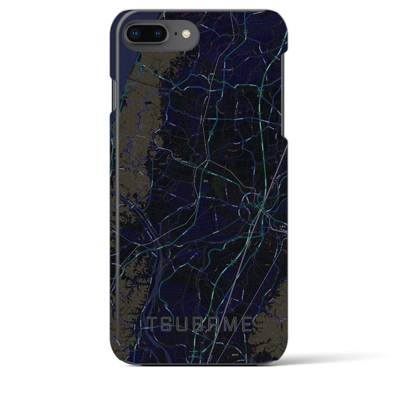 【燕(新潟県)】地図柄iPhoneケース(バックカバータイプ)