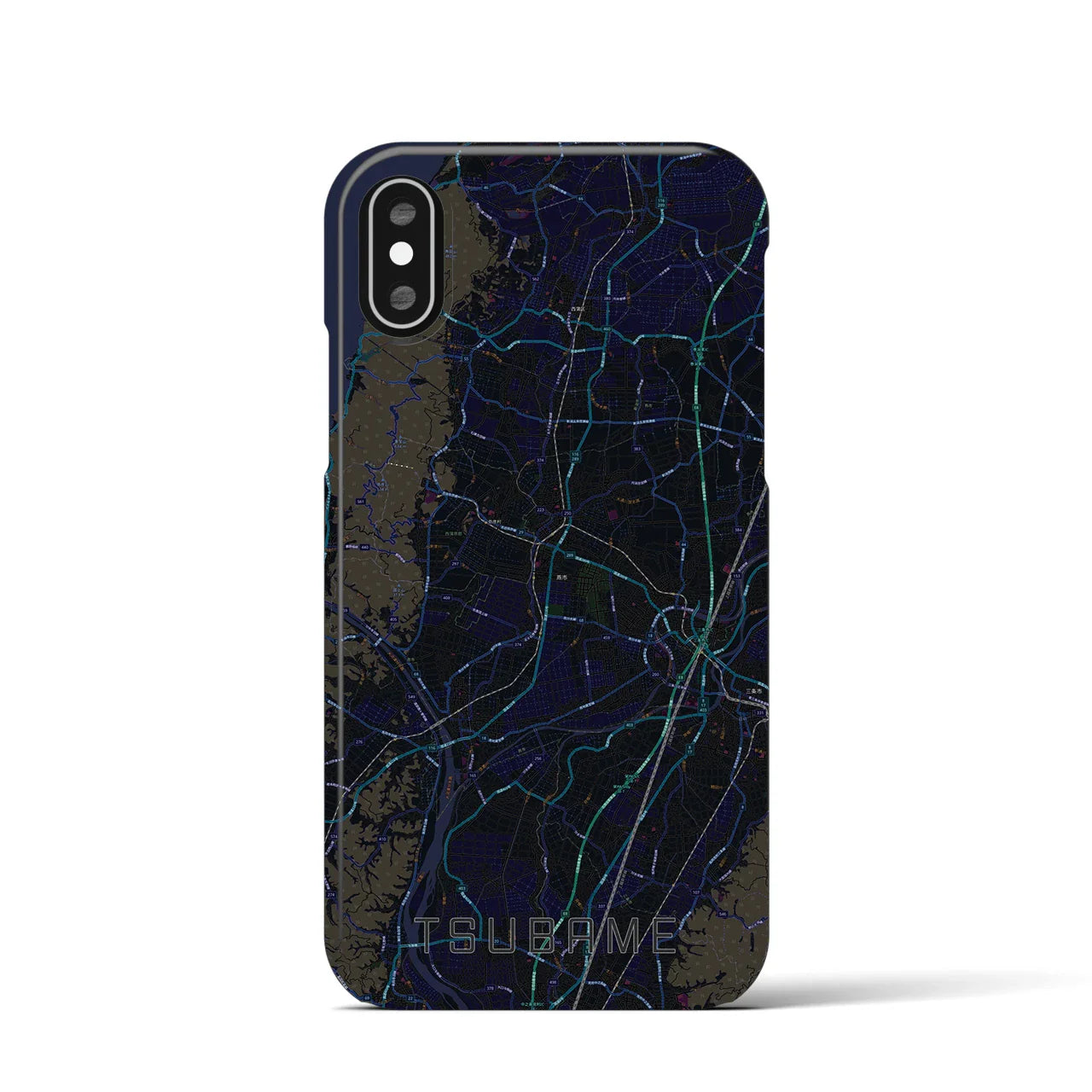 【燕(新潟県)】地図柄iPhoneケース(バックカバータイプ)