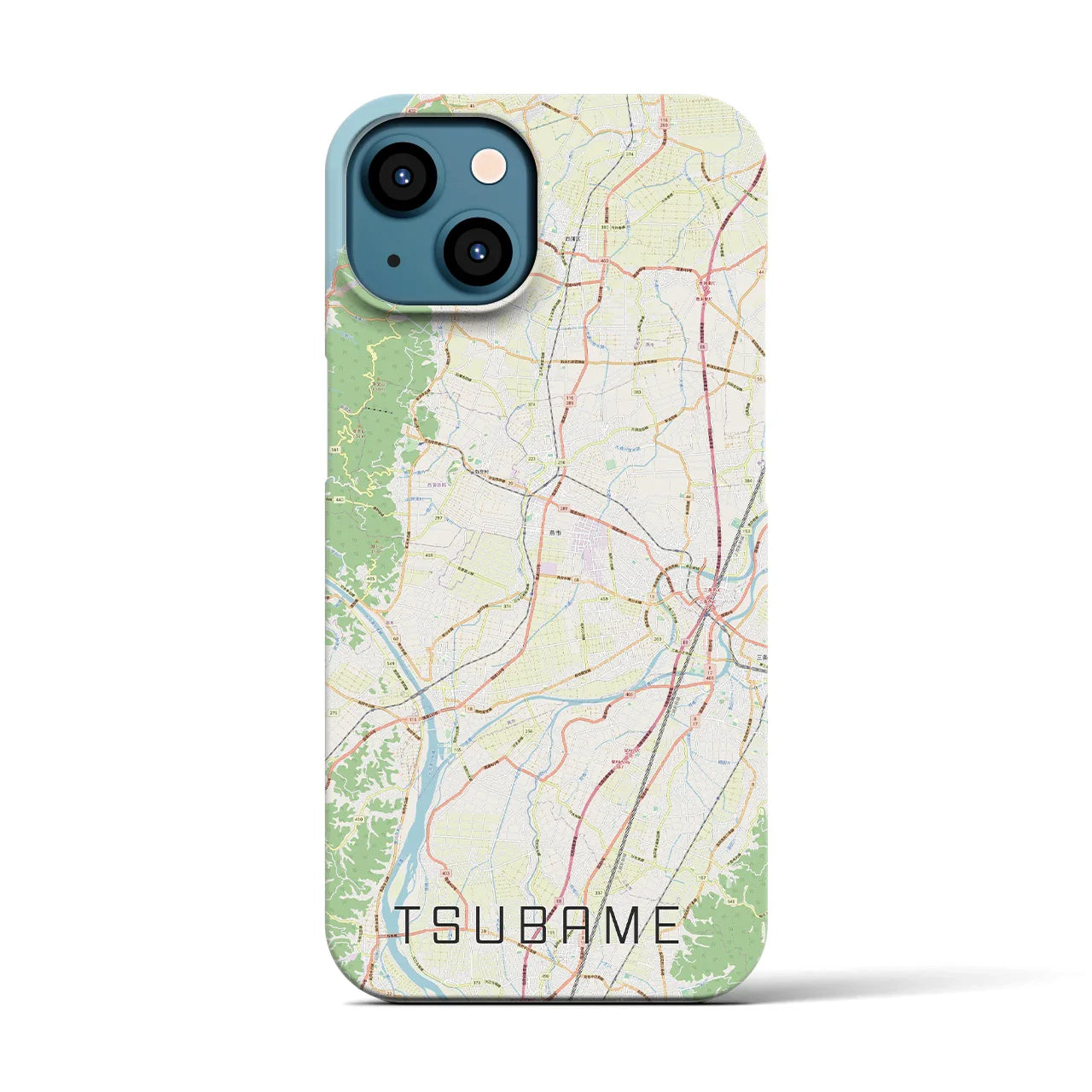 【燕(新潟県)】地図柄iPhoneケース(バックカバータイプ)