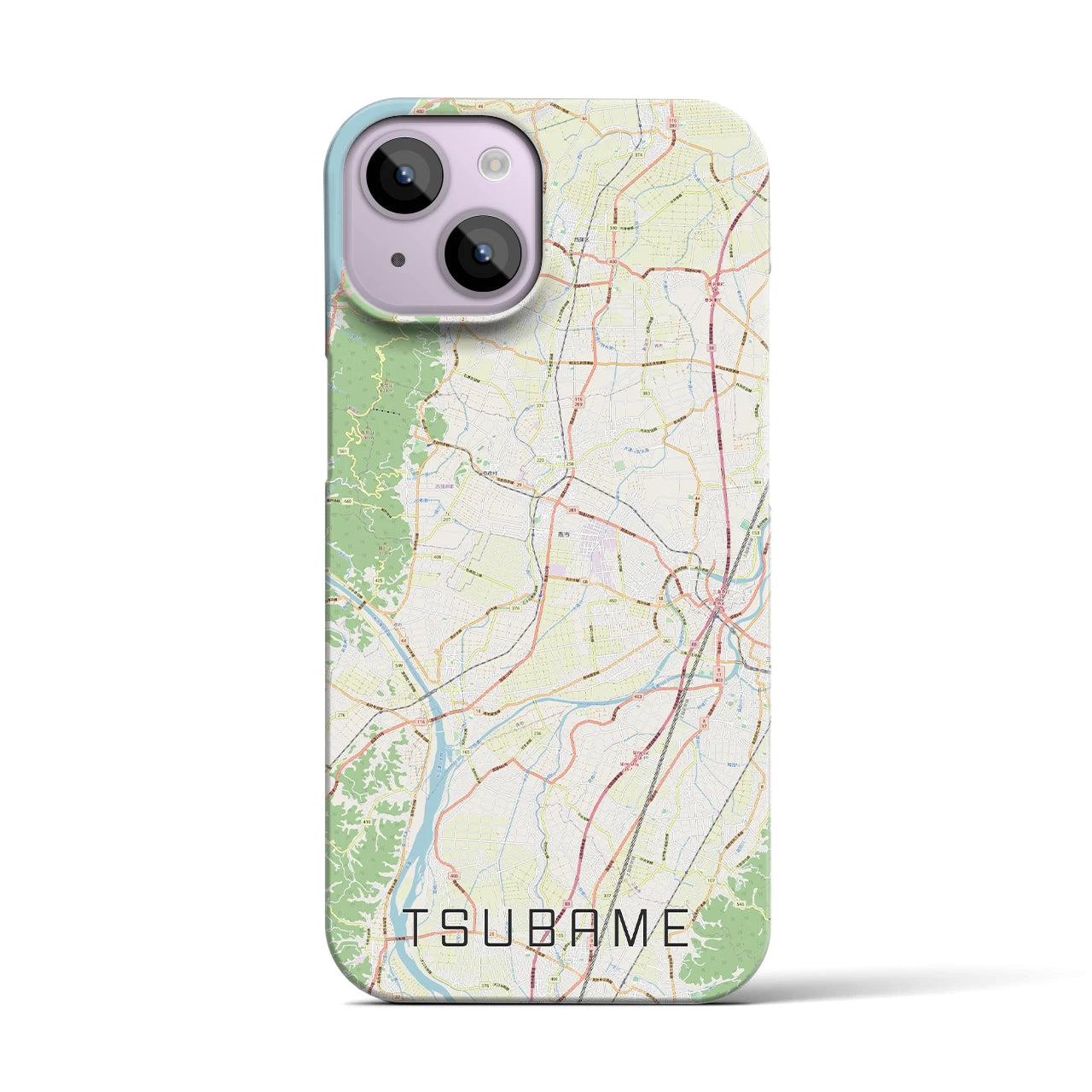 【燕(新潟県)】地図柄iPhoneケース(バックカバータイプ)