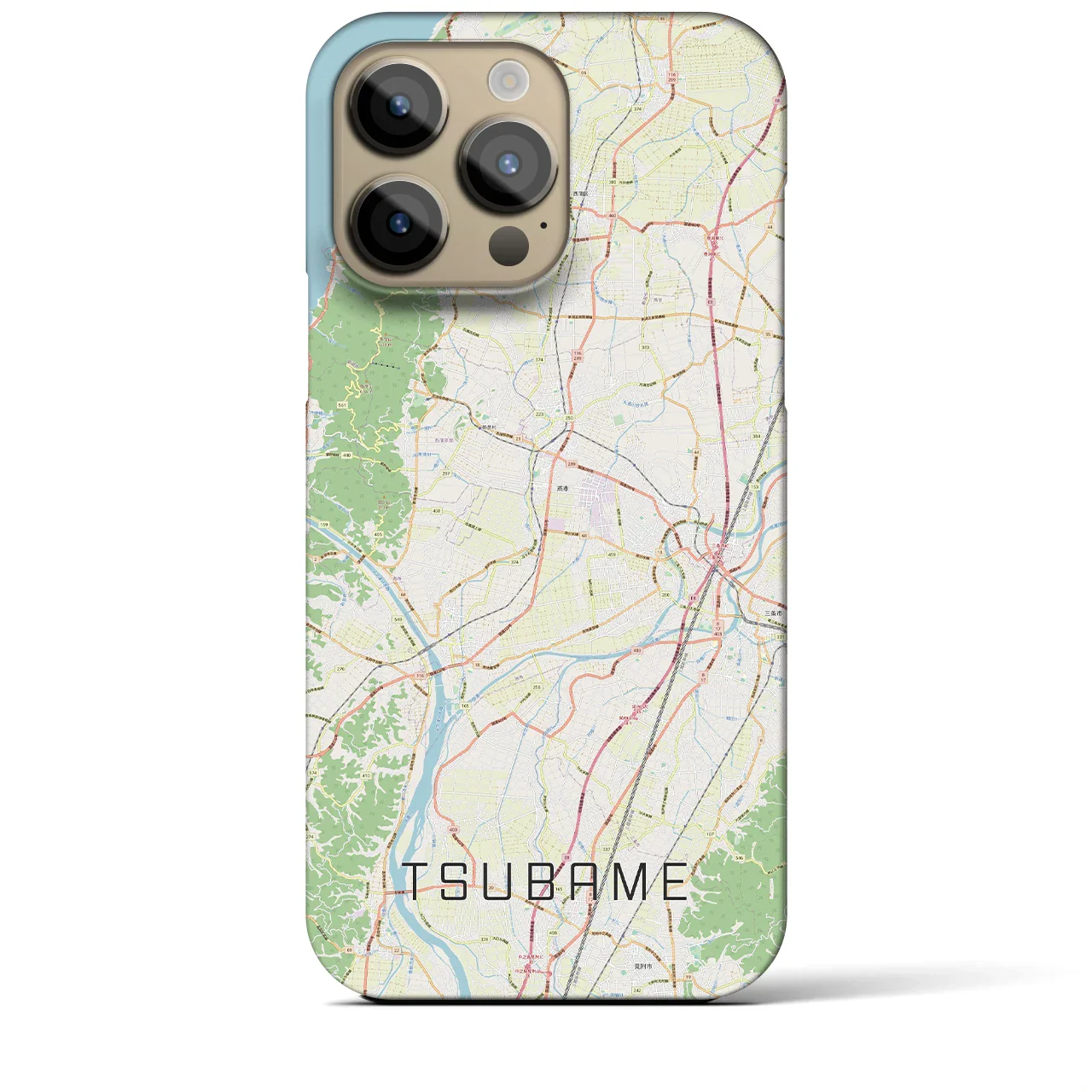 【燕(新潟県)】地図柄iPhoneケース(バックカバータイプ)