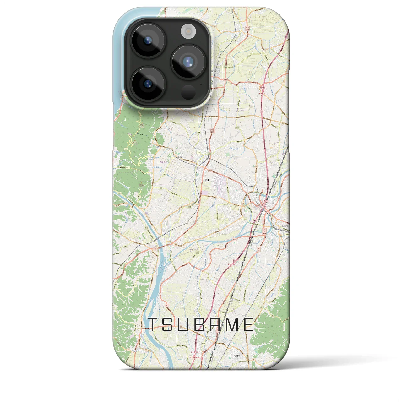 【燕(新潟県)】地図柄iPhoneケース(バックカバータイプ)