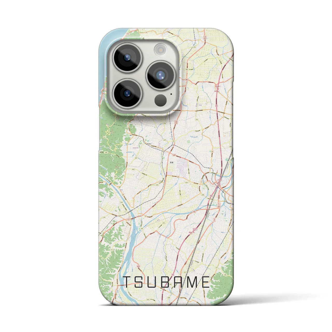 【燕(新潟県)】地図柄iPhoneケース(バックカバータイプ)