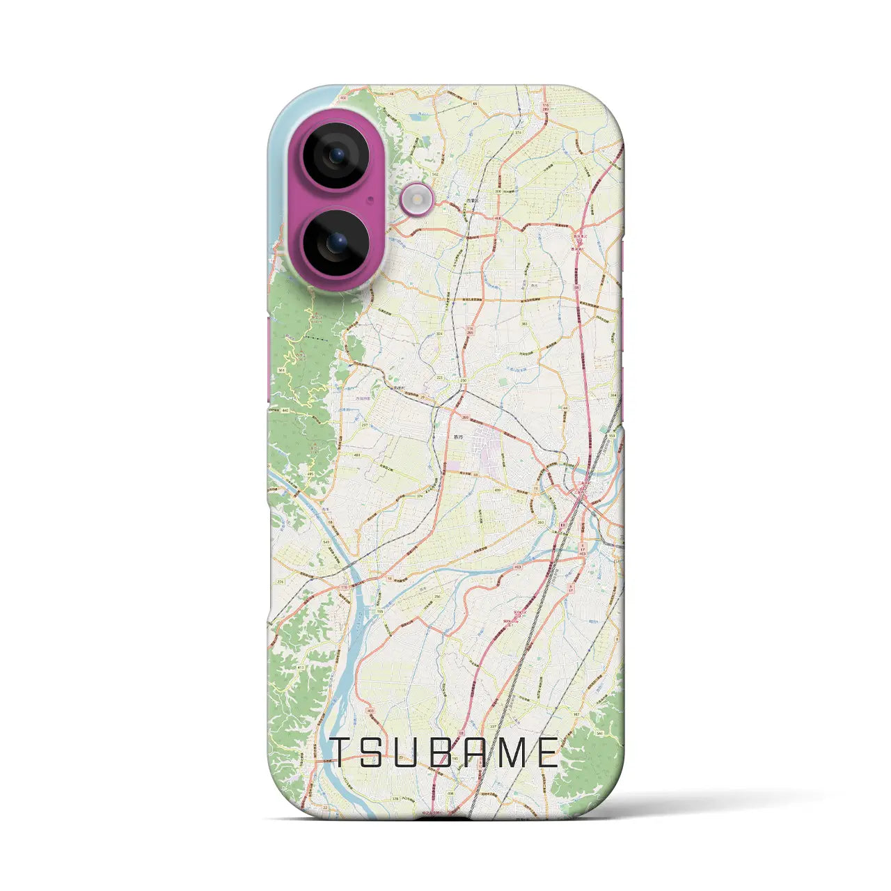 【燕(新潟県)】地図柄iPhoneケース(バックカバータイプ)