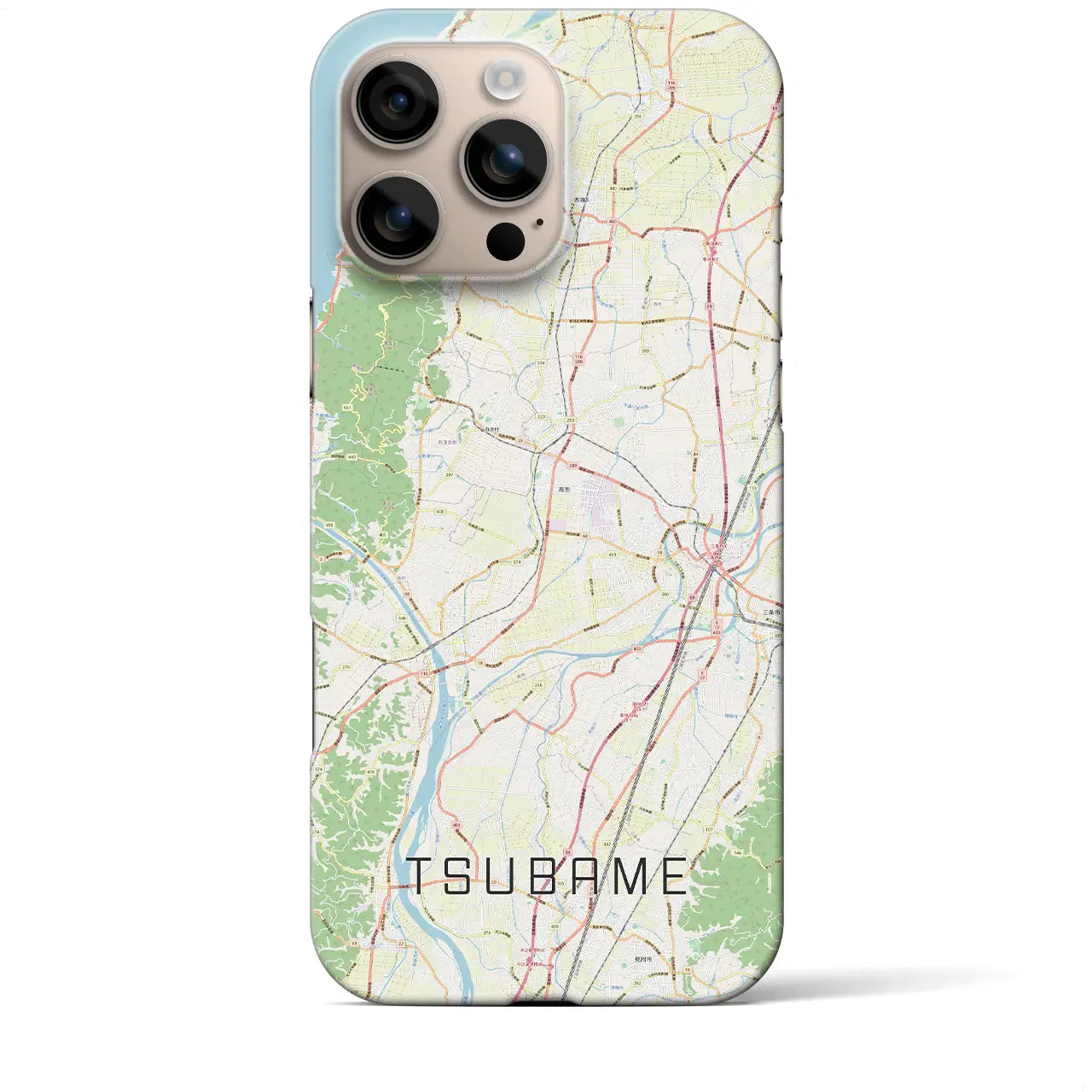 【燕(新潟県)】地図柄iPhoneケース(バックカバータイプ)