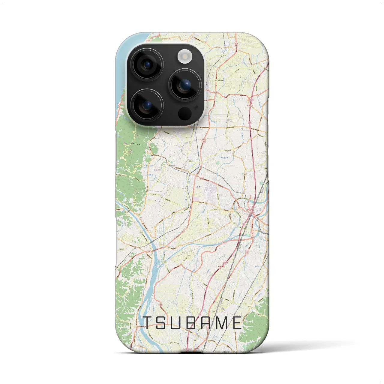 【燕(新潟県)】地図柄iPhoneケース(バックカバータイプ)