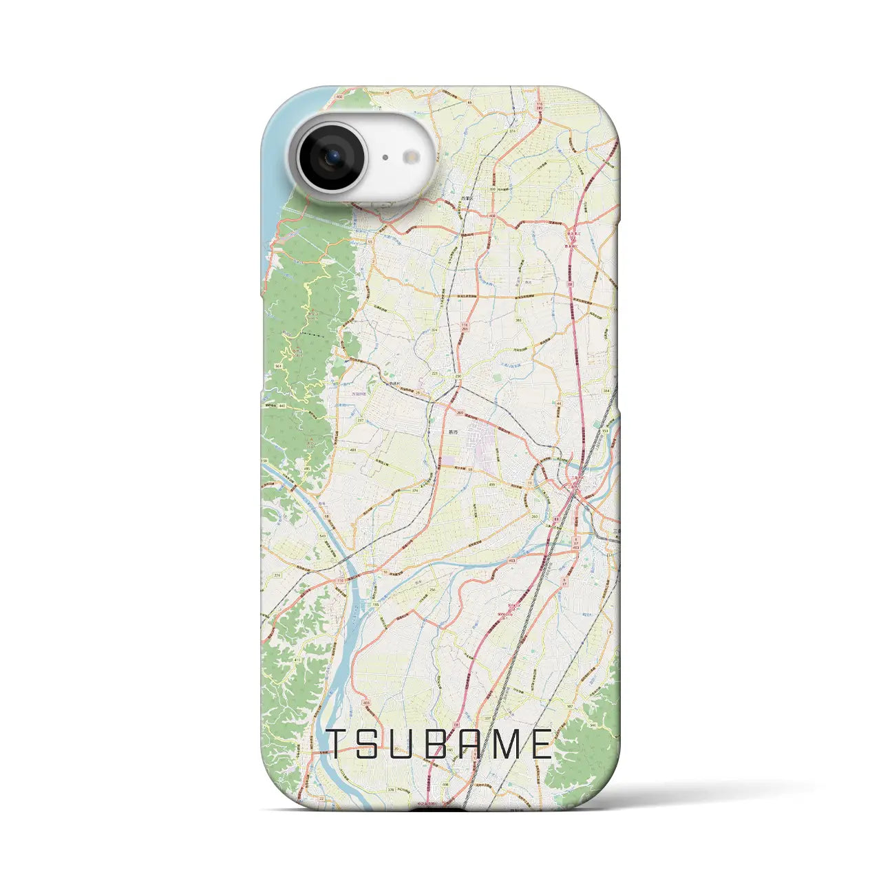 【燕(新潟県)】地図柄iPhoneケース(バックカバータイプ)