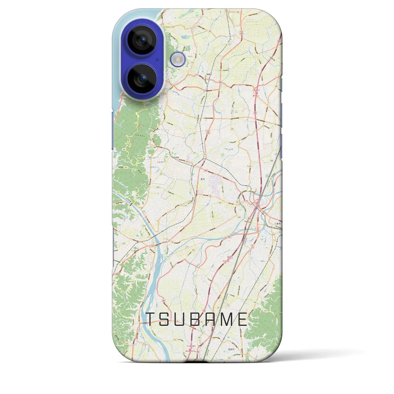 【燕(新潟県)】地図柄iPhoneケース(バックカバータイプ)ナチュラル・iPhone 16 Pro Max 用