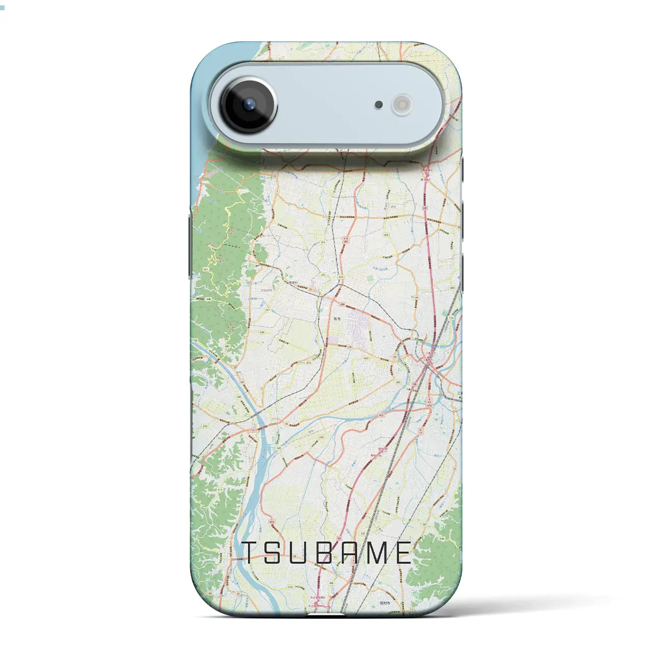 【燕(新潟県)】地図柄iPhoneケース(バックカバータイプ)