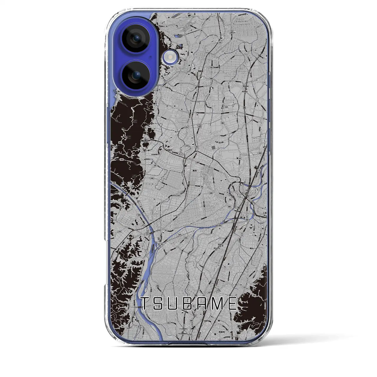 【燕(新潟県)】地図柄iPhoneケース(クリアタイプ)